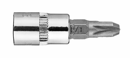Bit dop 1/4 PZ3 37mm lang horizontaal