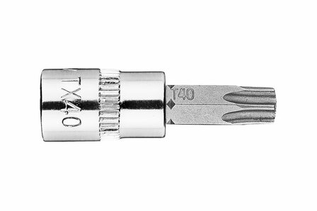 Bit dop 1/4 TX40 37mm lang horizontaal