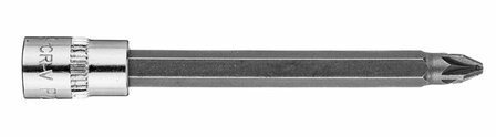 Bit dop 1/4 PZ2 87mm lang horizontaal