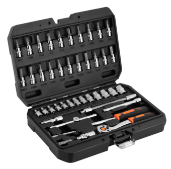 NEO Dopsleutel set 1/4, 46 delig
