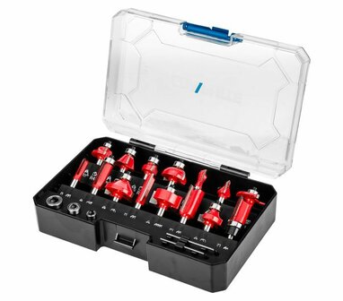 Freesset 15 delig in aluminium koffer