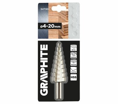 Trappenboor 4-20mm verpakking