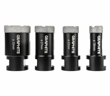 Diamantboorset 18,22,27,35mm met Koeling Kern afbeelding