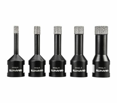 Diamantboorset 6,8,10,12,16mm met Koeling Kern foto