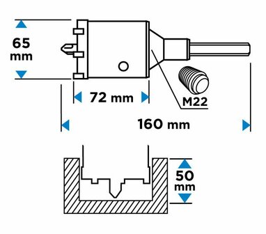 Komboor 65mm plaatje