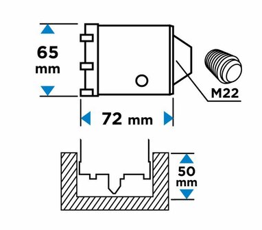 Komboor 65mm los afbeelding