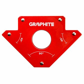 Magnetische Laswinkelhaak 45/90gr gat groot