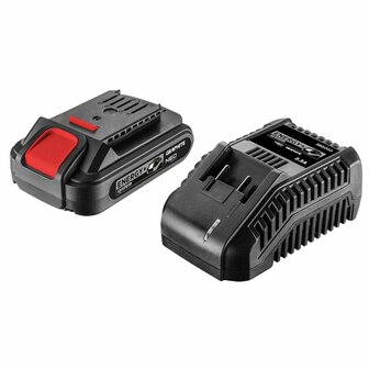 Starter kit accu/Lader 2.0 amp
