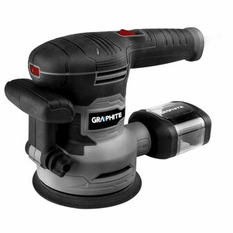 Graphite excentrische schuurmachine 125/150mm 450watt koolborstel loos