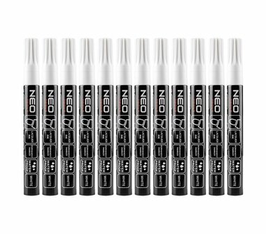 Permanent Marker Dik Wit 12 Stuks alu