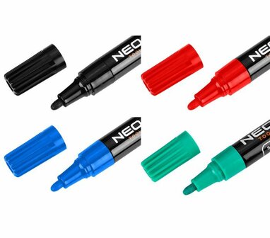 Permanent Marker Dik Kleur 4x kleuren