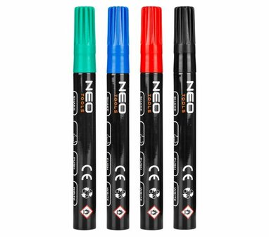 Permanent Marker Dik Kleur 4x