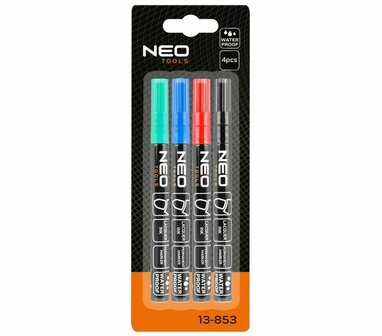 Permanent Marker Smal Kleur 4x verpakking