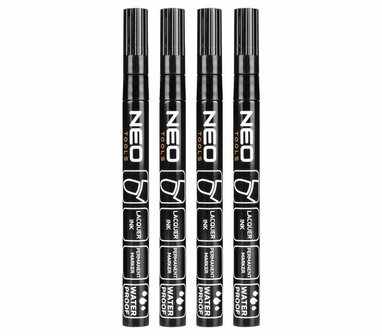 Permanent Marker Smal Zwart 4x