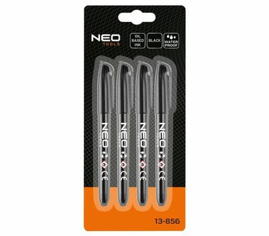 Permanent Marker Smal klein Zwart 4x verpakking