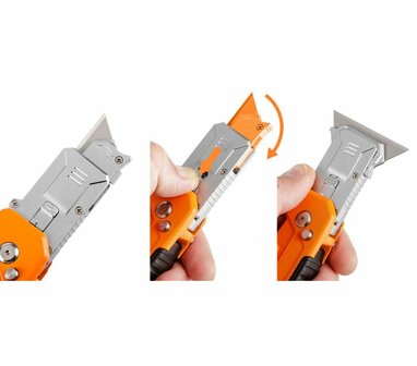 Trapezium Mes met schrapper kantelen