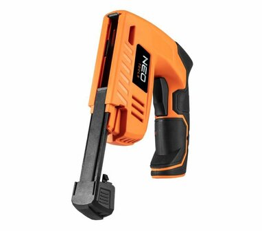 Handnietmachine op accu slee open