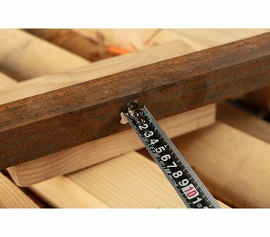 Rolmaat Super Black 5m x25mm, Dubbelzijdig foto