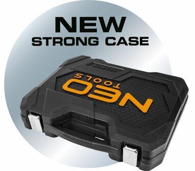 Doppenset 94 delig, 1/4 en 1/2 koffer new