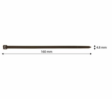 Tuin Tayrip 4,8x160mm Bruin 50 stuks maat
