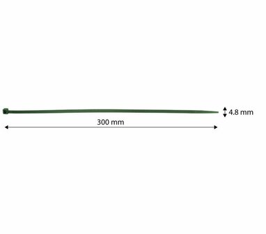 Tuin Tayrip 4,8x300mm Groen 50 stuks maat