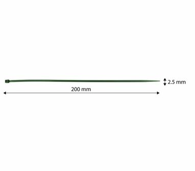 Tuin Tayrip 2,5x200 Groen 50 stuks maat
