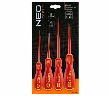 NEO Schroevendraaier set 4 delig 1000V extra dun verpakking