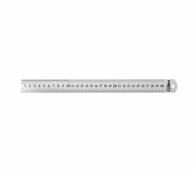Stalen Liniaal 30 cm