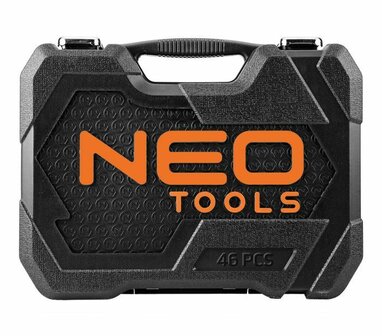 NEO Doorsteek Doppenset 1/4-3/8 46 Delig koffer