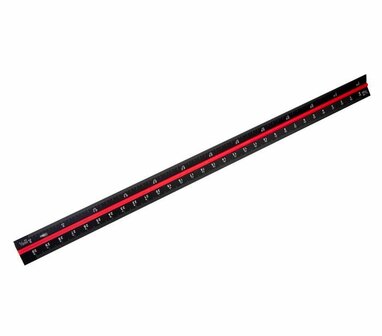 Schaal meter 30cm rood