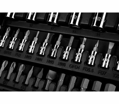 Doppenset 110 delig, 1/4 en 1/2 bits