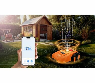 Robotmaaier 18V Li-Ion E+ app