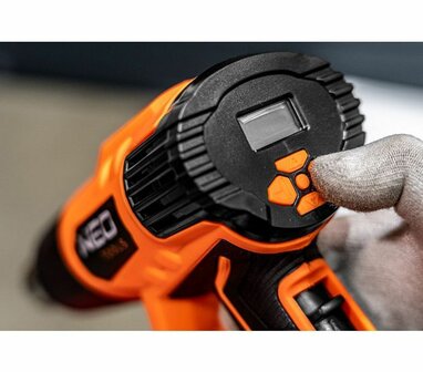 NEO Hete lucht pistool 2000watt knopjes
