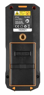 Afstandmeter 100 meter IP54 usb achterkant