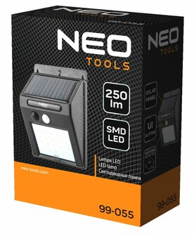 Wand Solar LED lamp met Bewegingssensor verpakking