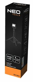 Bouwlamp 50 watt LED op statief doos