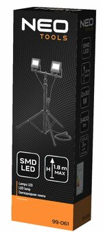 Bouwlamp 2x 30 watt LED op Statief doos