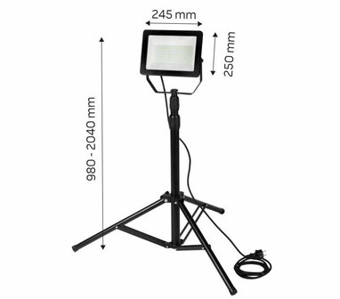 Enkele Bouwlamp op Statief 8500lm statief