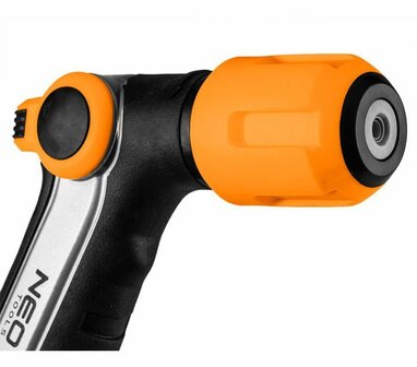 Verstelbare spuitpistool met Twister-stroming kop