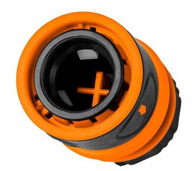 Koppelstuk 1/2&quot; met STOP NEO open