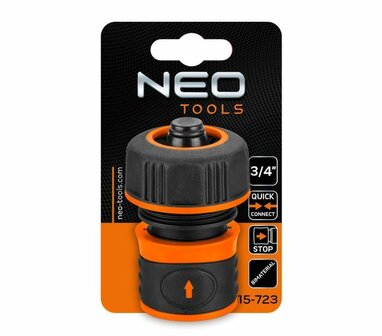 Koppelstuk 3/4 met stop NEO verpakking