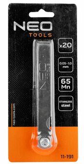 Voelersset 0,05 t/m 1,00 22 delig verpakking