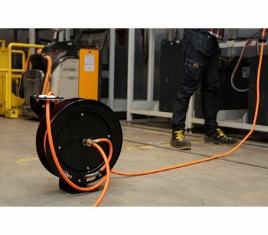 Automatische Luchtslang Haspel vloer foto2