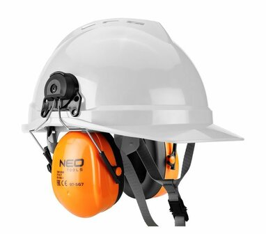 Anti-geluid oorkappen voor de helm foto