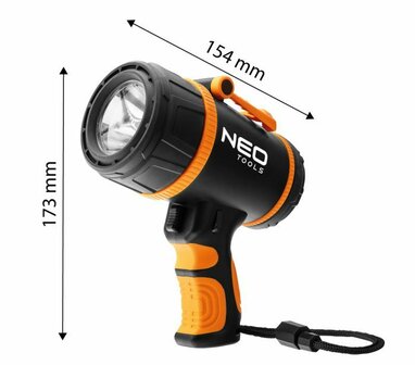 Zoeklichtlamp 1000 LM maat