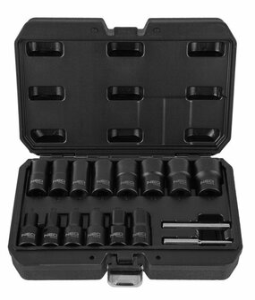 Bout Extractie set, 1/2&quot; 16 Dlg