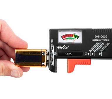 Batterij en accu tester 9v