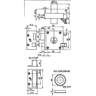 Lips oplegslot 1753 skg** DR2 tekening