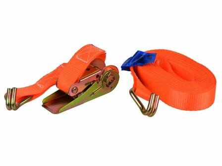 Ratelspanband met J-haken 4m/1T/25mm