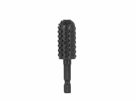 Halfronde houtrasp 15 mm HEX